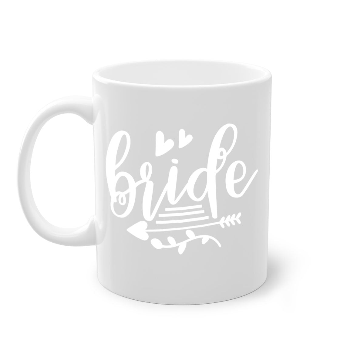 Brideeeeee 104# Mug featuring a two-tone design with a colored handle and glossy finish, available in multiple colors.