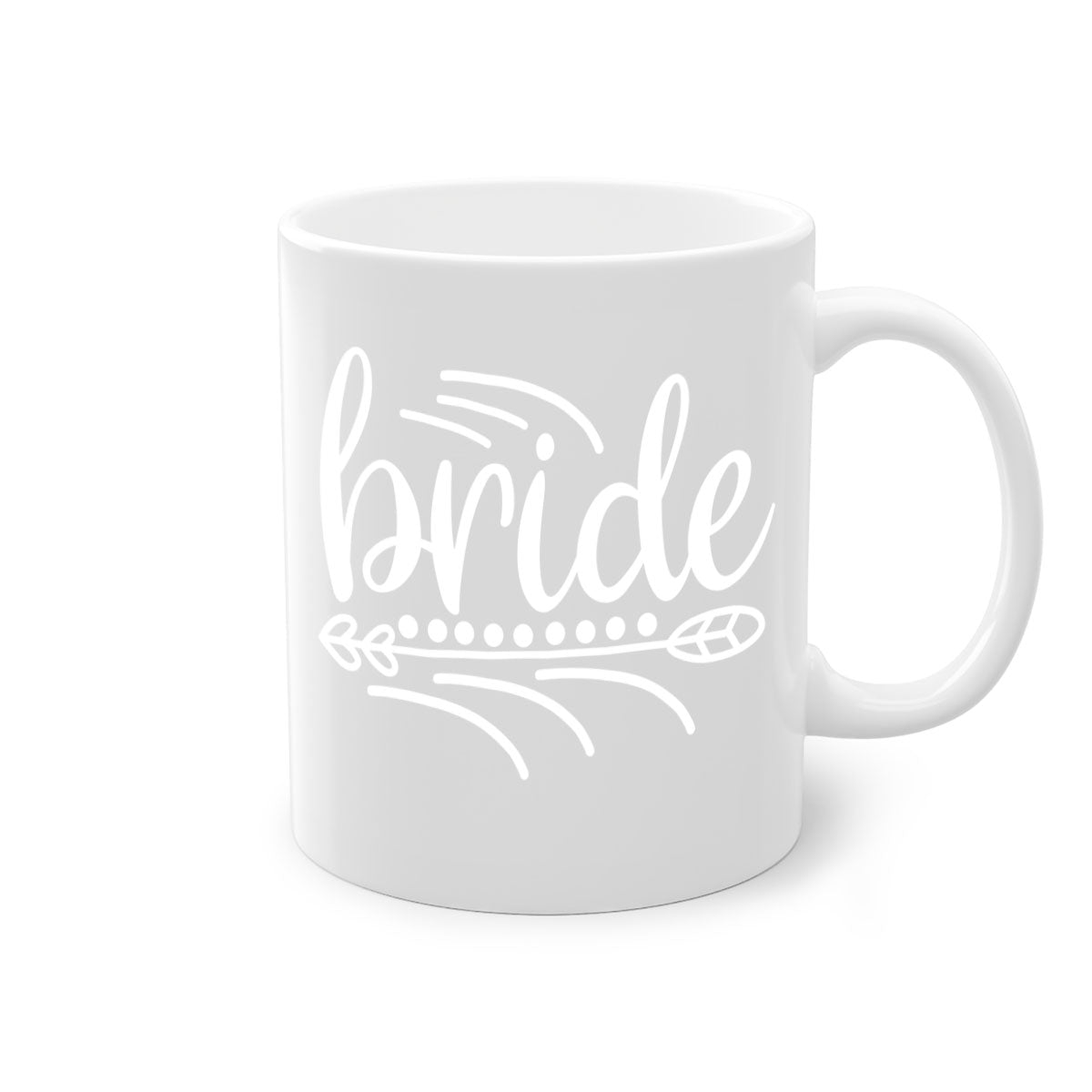 Brideeeee 105# Mug featuring a two-tone design with a colored handle and glossy finish, available in multiple colors.