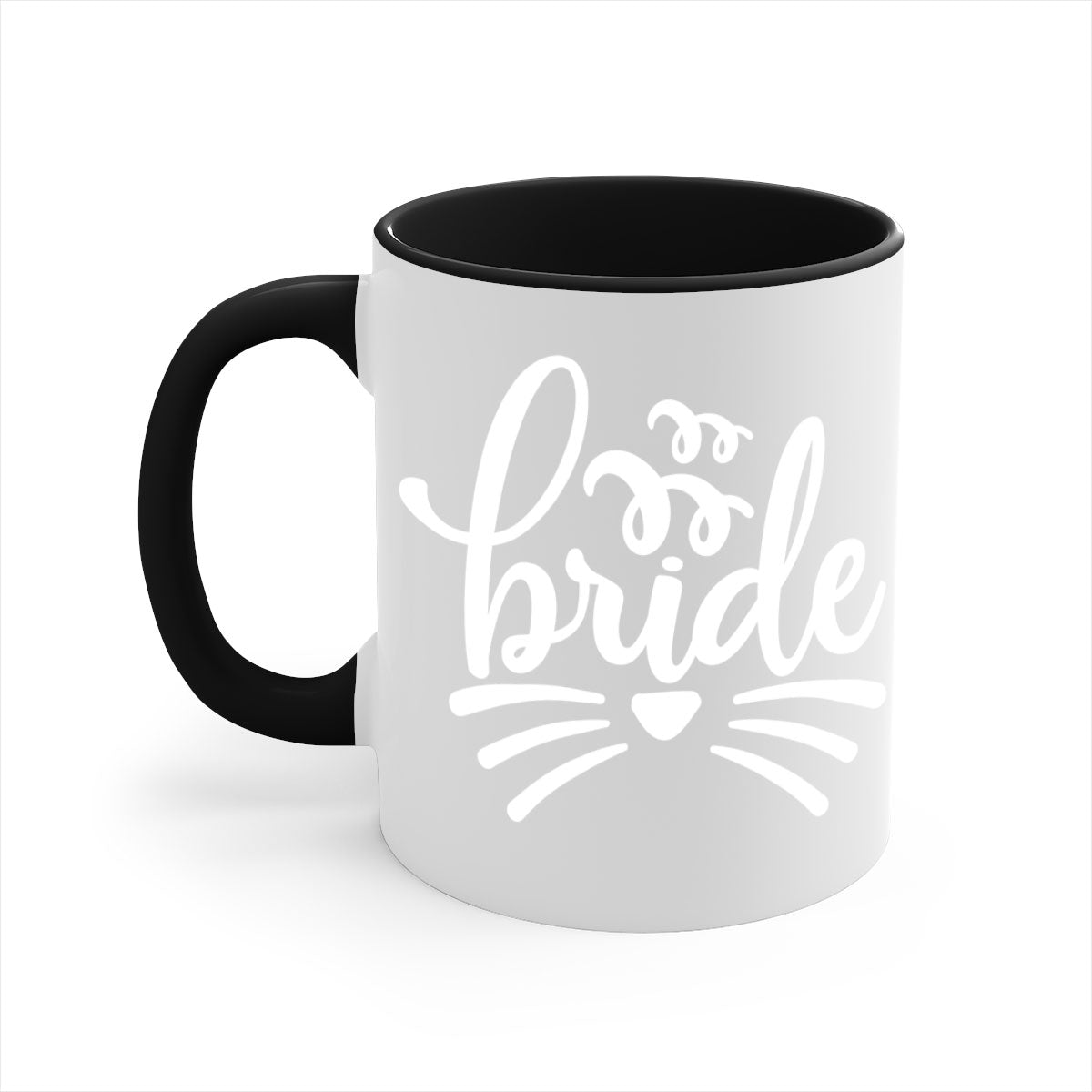 Brideeee 106# Mug featuring a two-tone design with a colored handle and glossy finish, available in multiple colors.