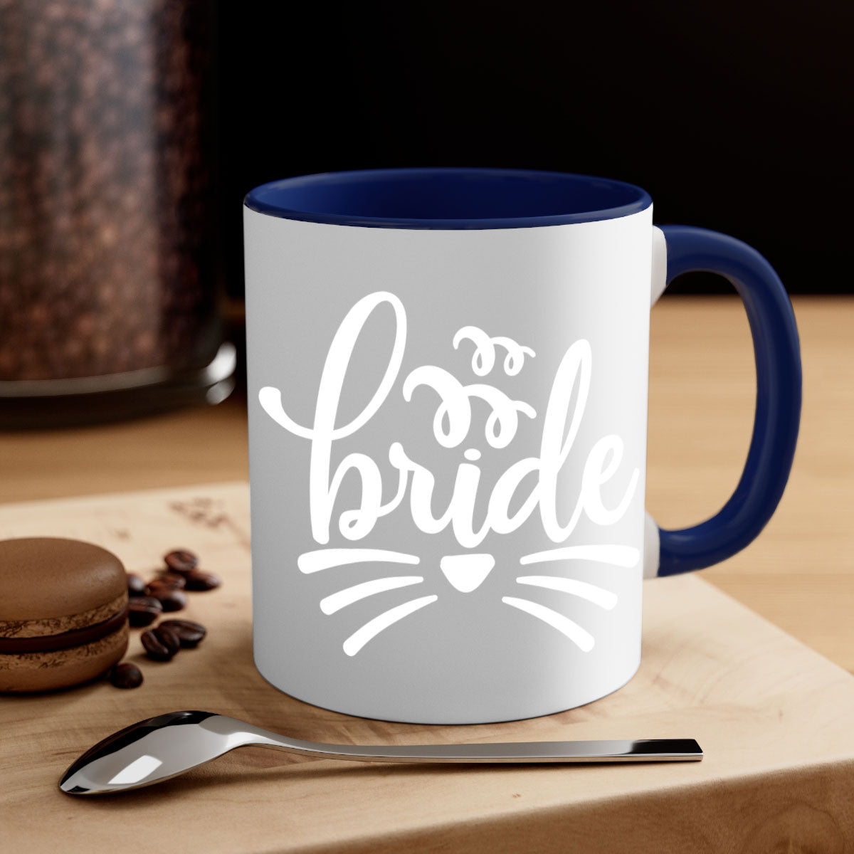 Brideeee 106# Mug featuring a two-tone design with a colored handle and glossy finish, available in multiple colors.