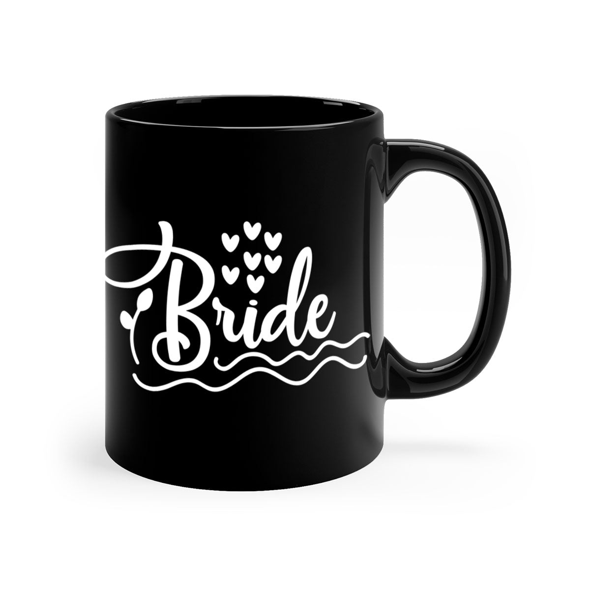 Brideee 107# Mug featuring a glossy finish, colored handle, and interior, available in multiple colors and sizes.