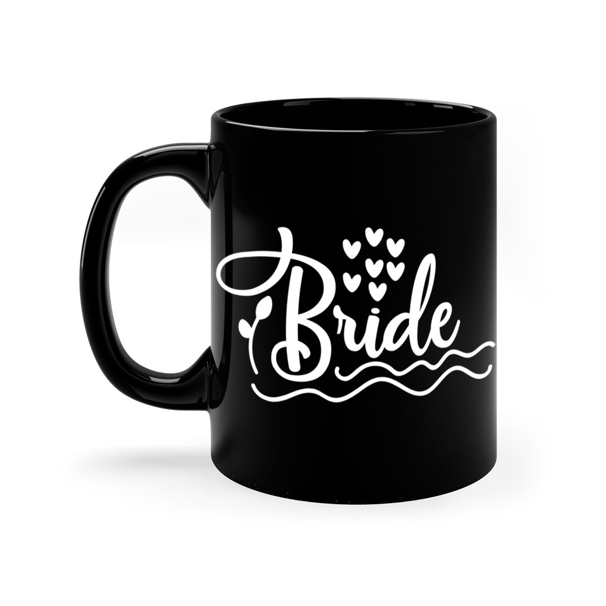 Brideee 107# Mug featuring a glossy finish, colored handle, and interior, available in multiple colors and sizes.