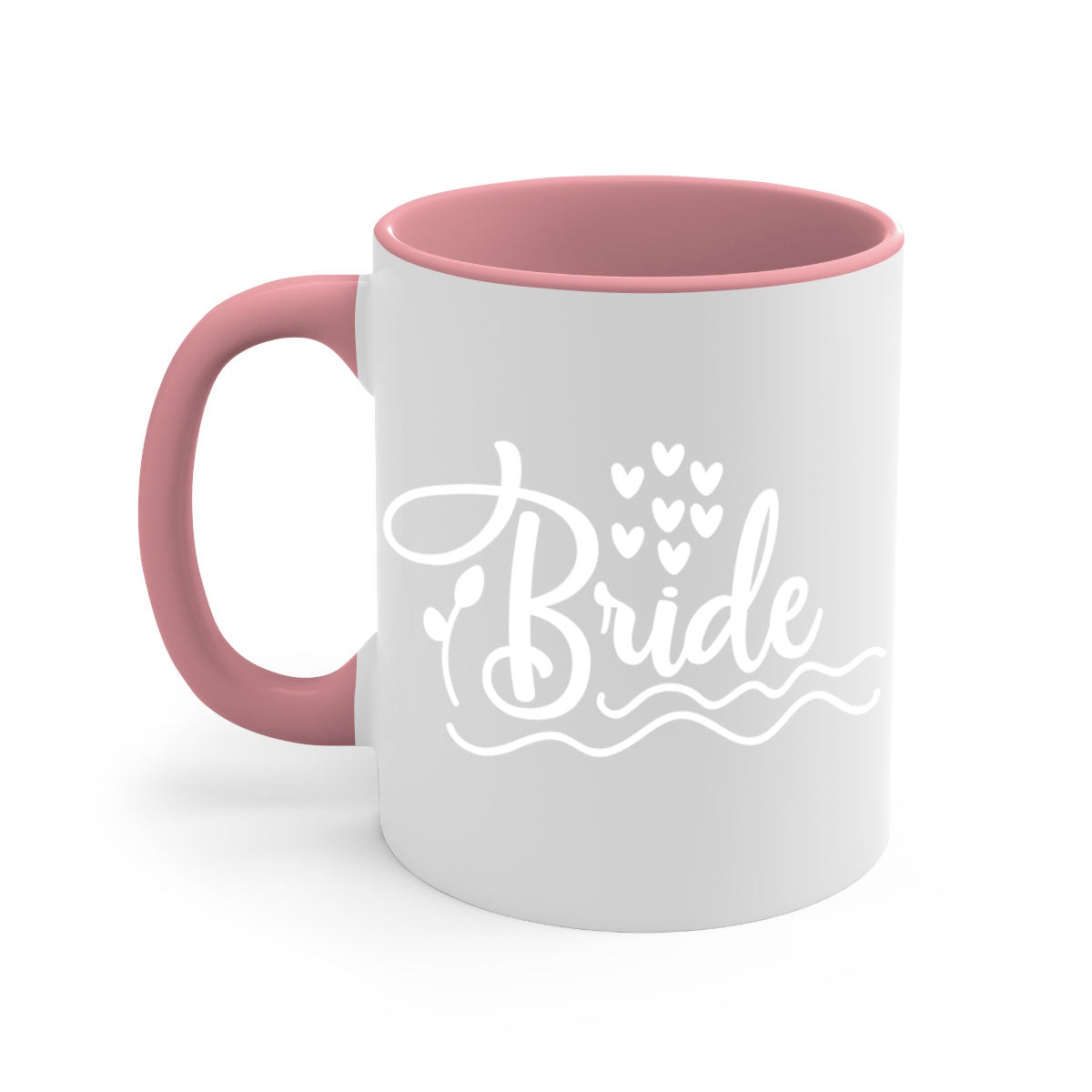 Brideee 107# Mug featuring a glossy finish, colored handle, and interior, available in multiple colors and sizes.