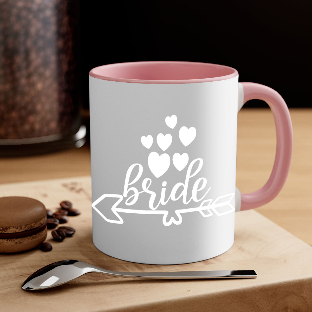 Bridee 108# Mug featuring a glossy finish, colored handle, and interior, available in five vibrant colors and two sizes.