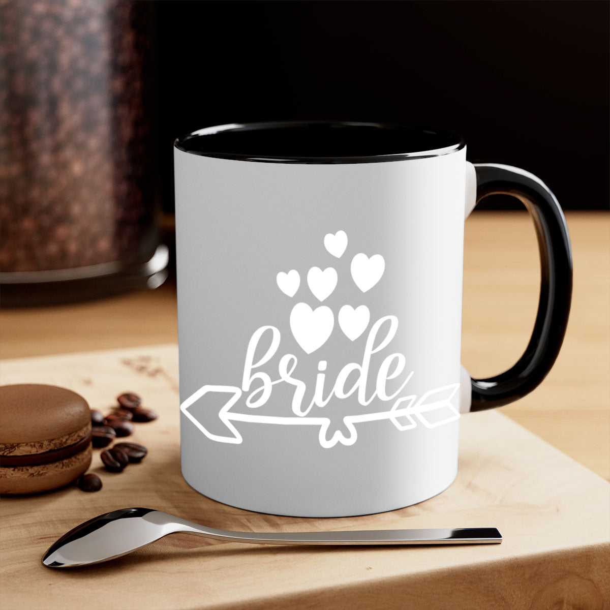 Bridee 108# Mug featuring a glossy finish, colored handle, and interior, available in five vibrant colors and two sizes.