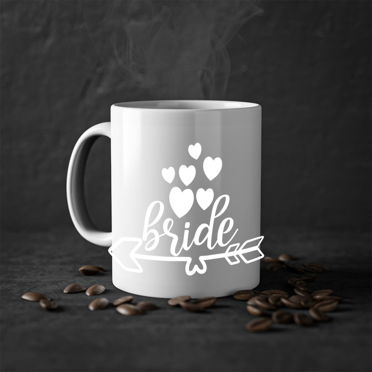 Bridee 108# Mug featuring a glossy finish, colored handle, and interior, available in five vibrant colors and two sizes.