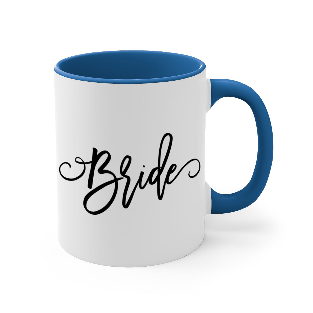 Bride 109# Mug featuring a two-tone design with a colored handle and glossy finish, available in multiple colors.