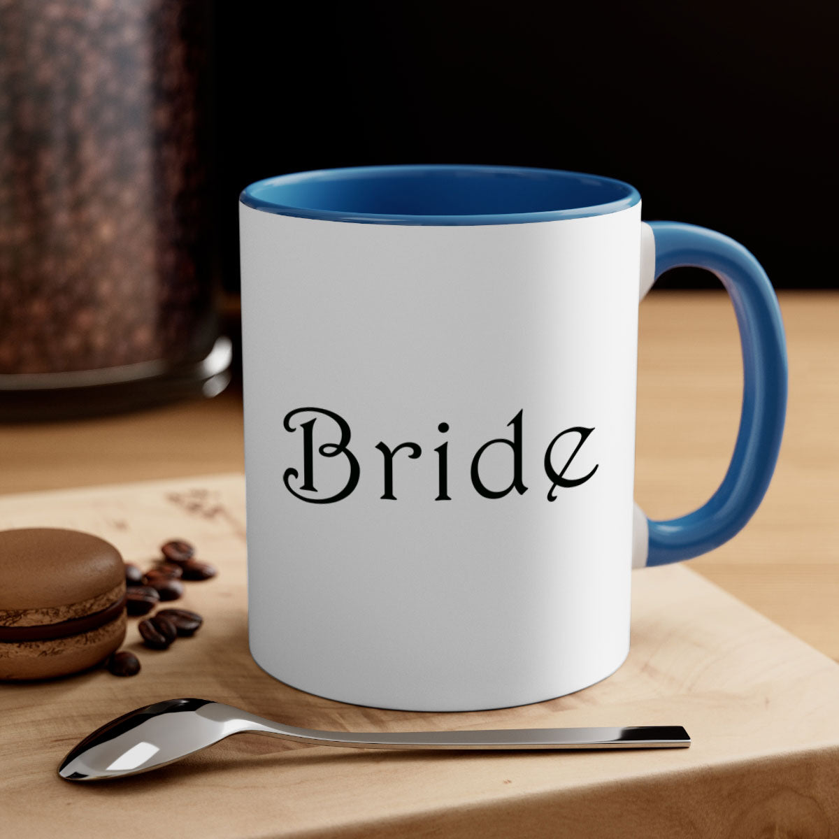 Bride 122# Mug featuring a glossy finish with a colored handle and interior, available in multiple colors and sizes.