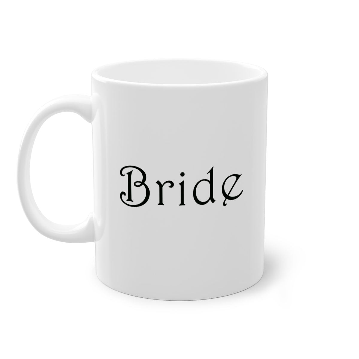 Bride 122# Mug featuring a glossy finish with a colored handle and interior, available in multiple colors and sizes.