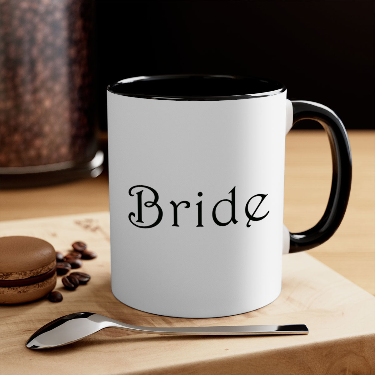 Bride 122# Mug featuring a glossy finish with a colored handle and interior, available in multiple colors and sizes.