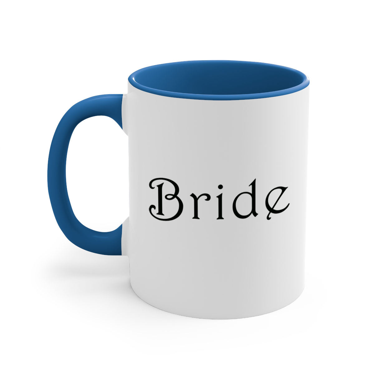 Bride 122# Mug featuring a glossy finish with a colored handle and interior, available in multiple colors and sizes.