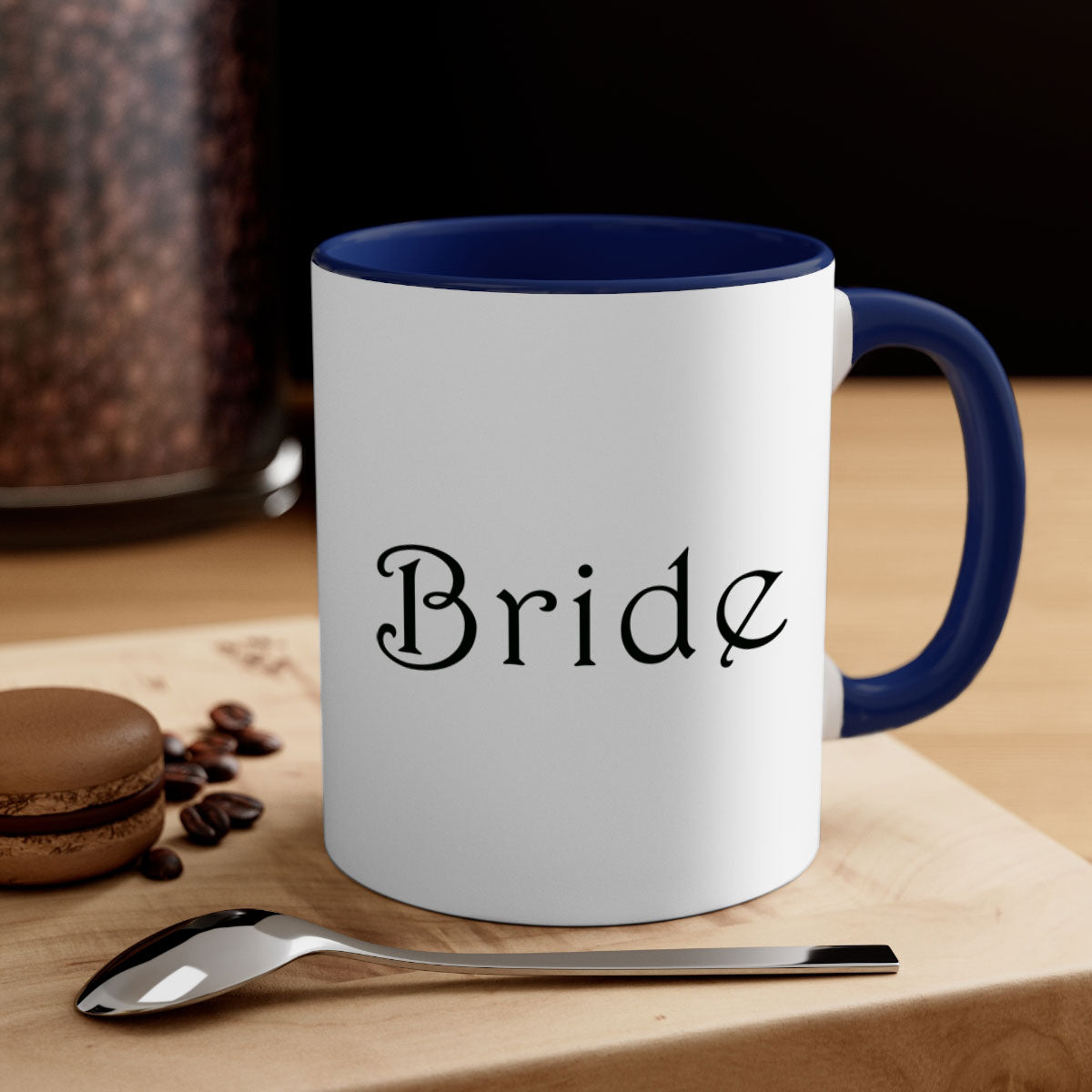 Bride 122# Mug featuring a glossy finish with a colored handle and interior, available in multiple colors and sizes.