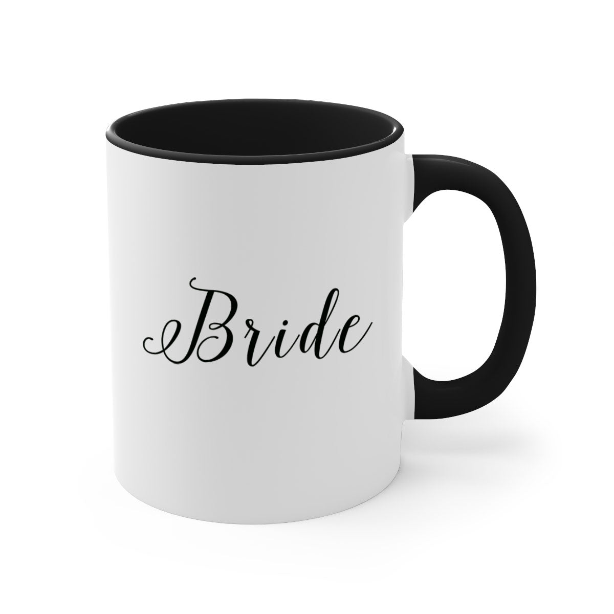 Bride 151# Mug featuring a glossy finish with a colored handle and interior, available in multiple colors and sizes.