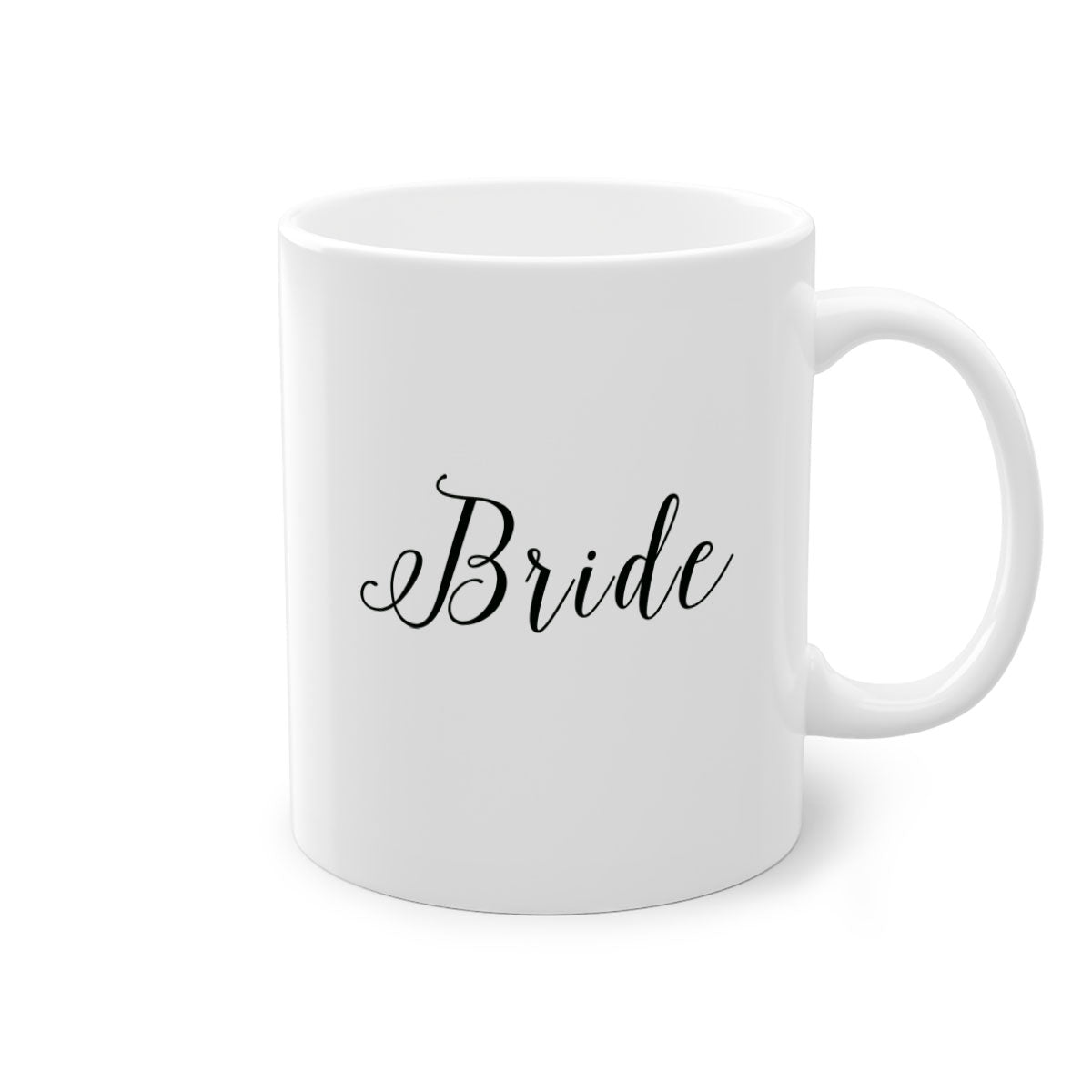 Bride 151# Mug featuring a glossy finish with a colored handle and interior, available in multiple colors and sizes.