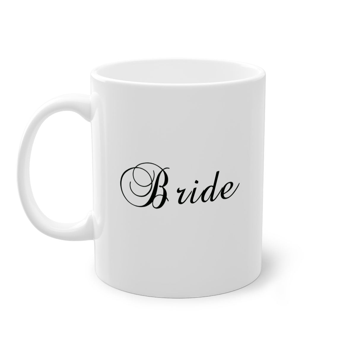 Bride 117# Mug featuring a glossy finish with a colored handle and interior, available in multiple colors and sizes.