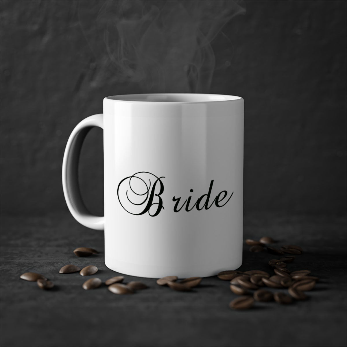 Bride 117# Mug featuring a glossy finish with a colored handle and interior, available in multiple colors and sizes.