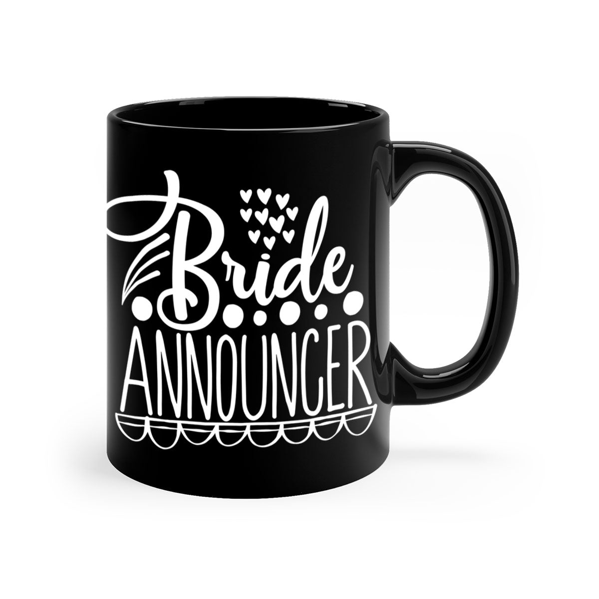 Bride announcer 8# Mug featuring a two-tone design with a colored handle and glossy finish, available in multiple colors.