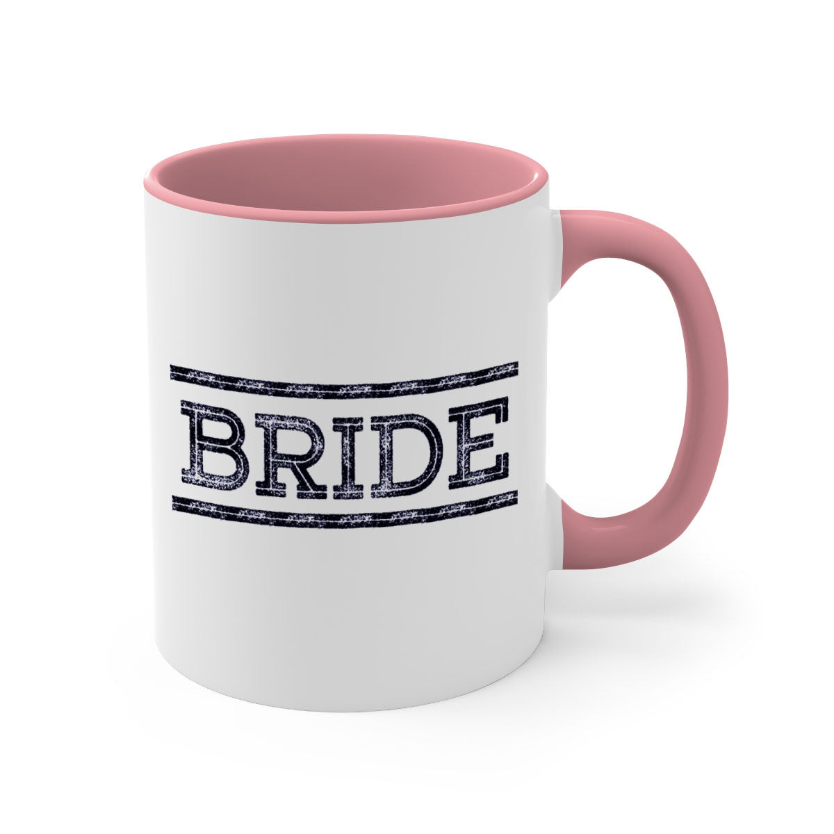 Bride Black 139# Mug featuring a glossy finish, colored handle, and interior, available in multiple colors and sizes.