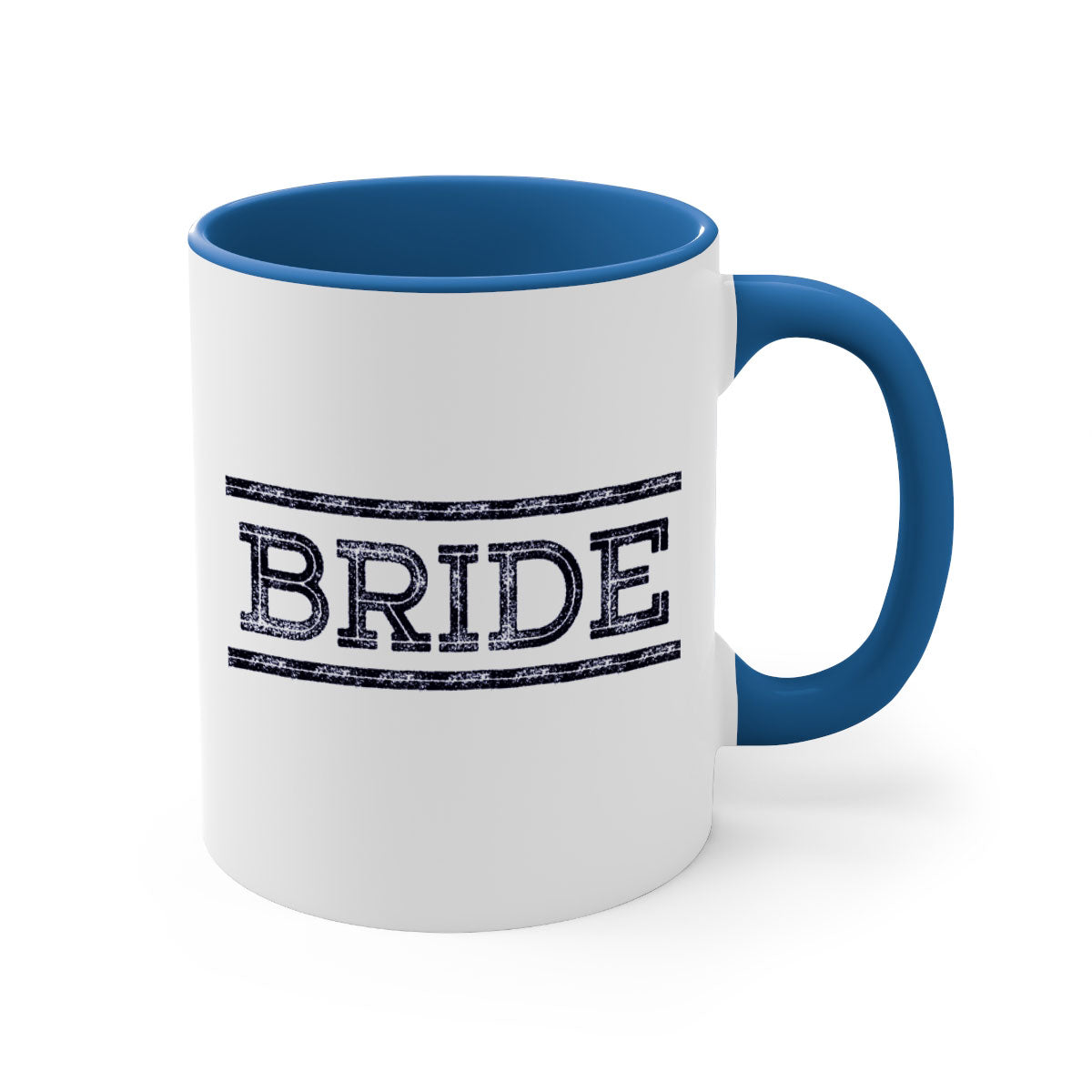 Bride Black 139# Mug featuring a glossy finish, colored handle, and interior, available in multiple colors and sizes.