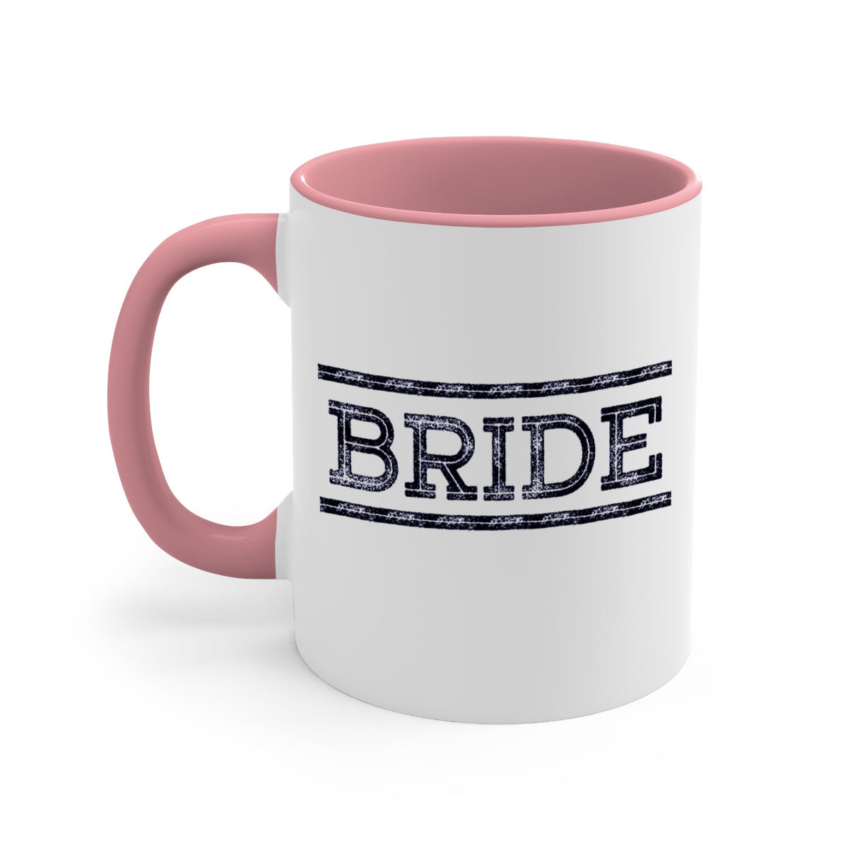 Bride Black 139# Mug featuring a glossy finish, colored handle, and interior, available in multiple colors and sizes.