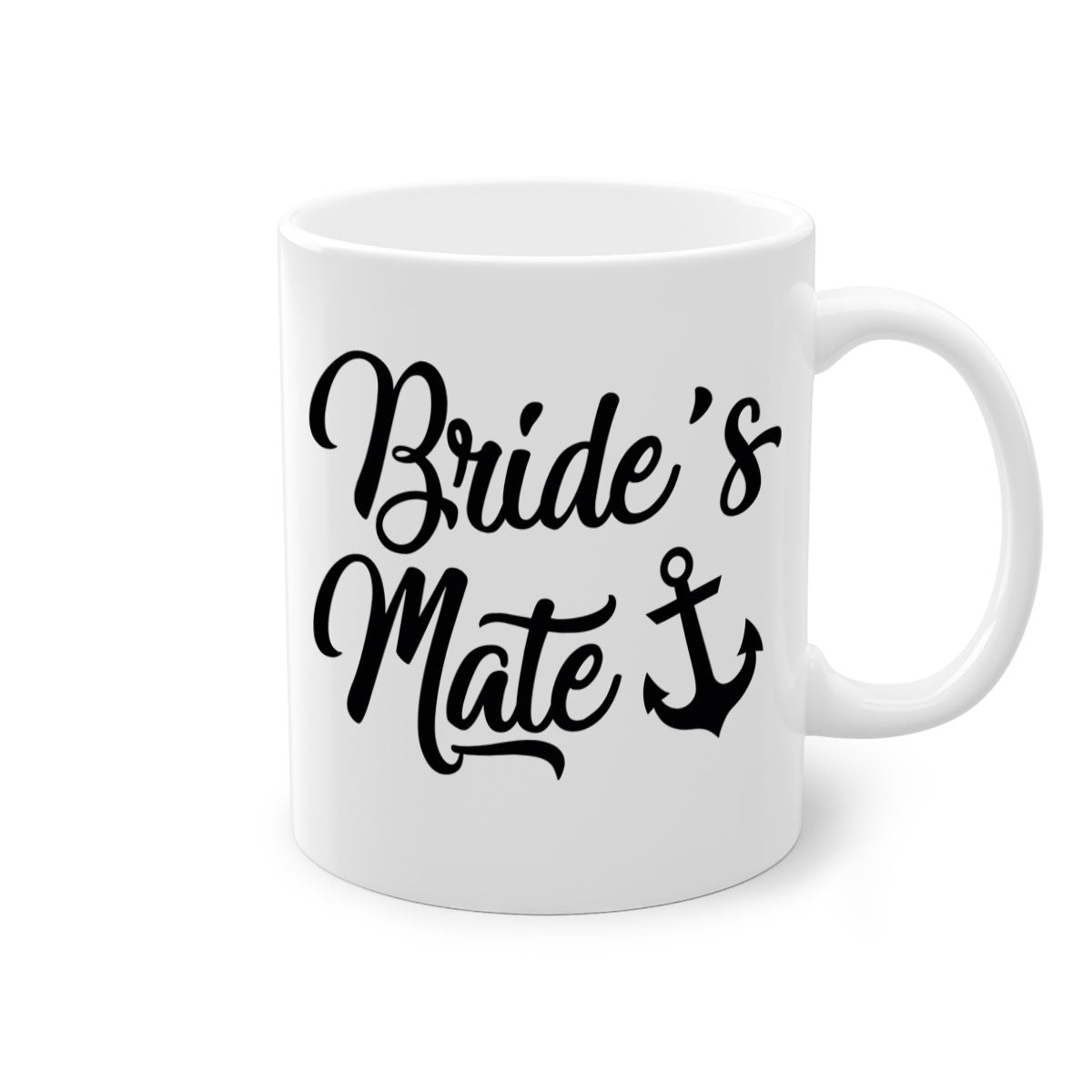 Bride Squad 1# Mug featuring a two-tone design with a colored handle and glossy finish, available in multiple colors.