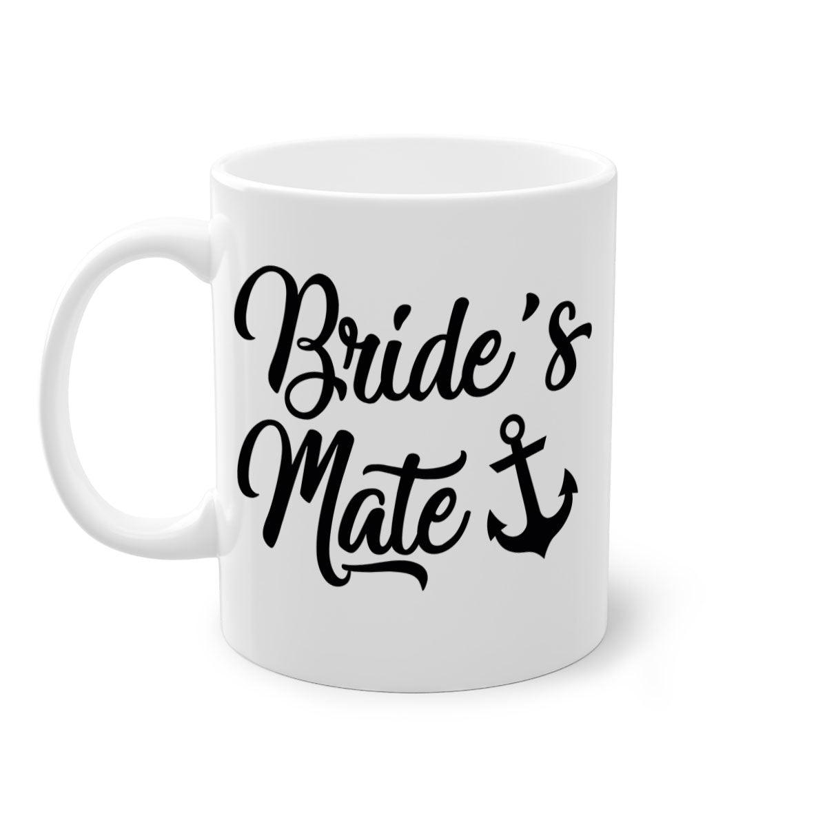 Bride Squad 1# Mug featuring a two-tone design with a colored handle and glossy finish, available in multiple colors.