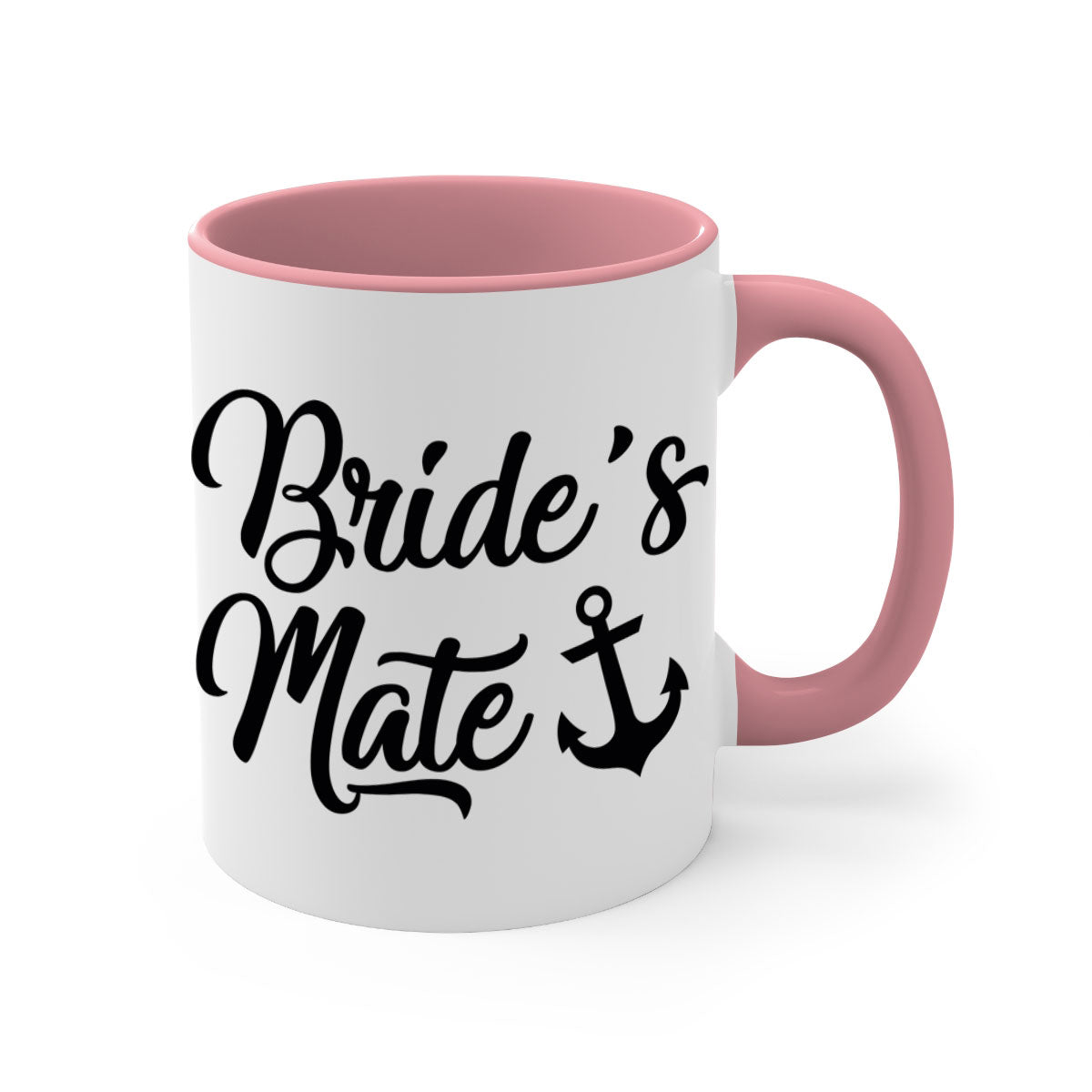 Bride Squad 1# Mug featuring a two-tone design with a colored handle and glossy finish, available in multiple colors.