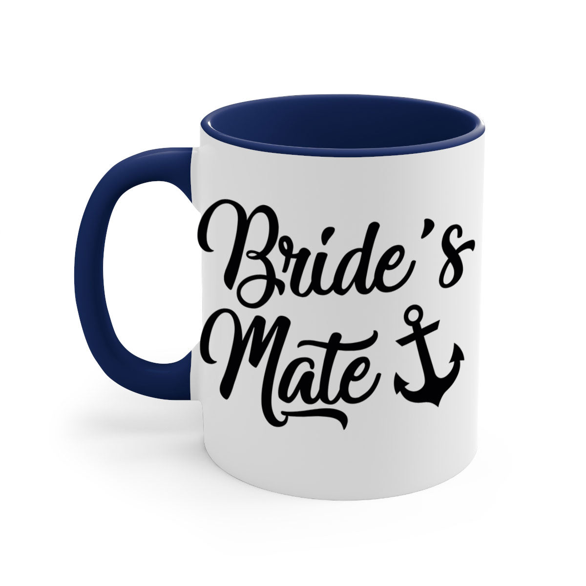 Bride Squad 1# Mug featuring a two-tone design with a colored handle and glossy finish, available in multiple colors.