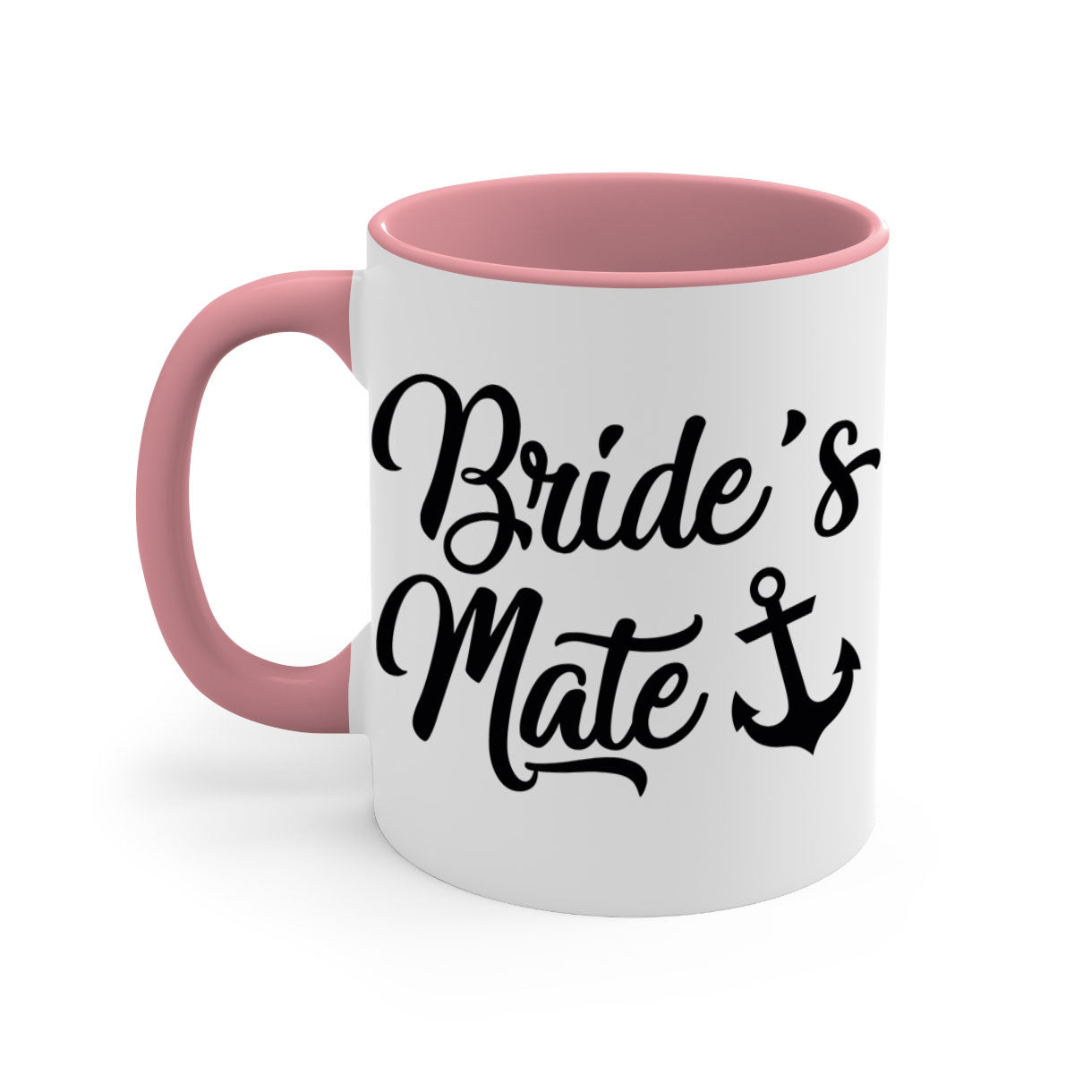 Bride Squad 1# Mug featuring a two-tone design with a colored handle and glossy finish, available in multiple colors.