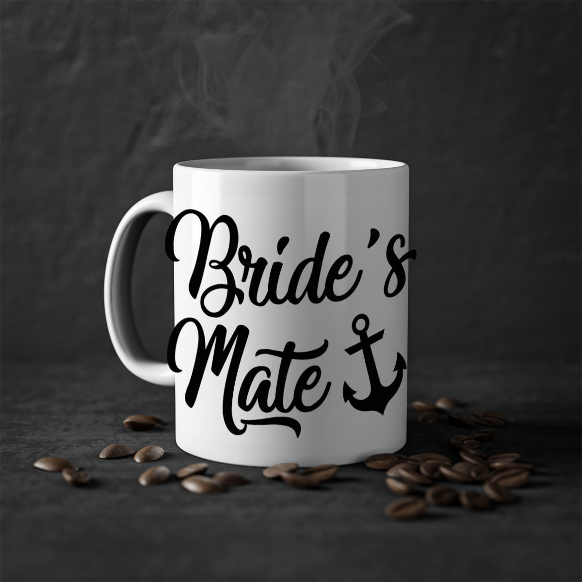 Bride Squad 1# Mug featuring a two-tone design with a colored handle and glossy finish, available in multiple colors.