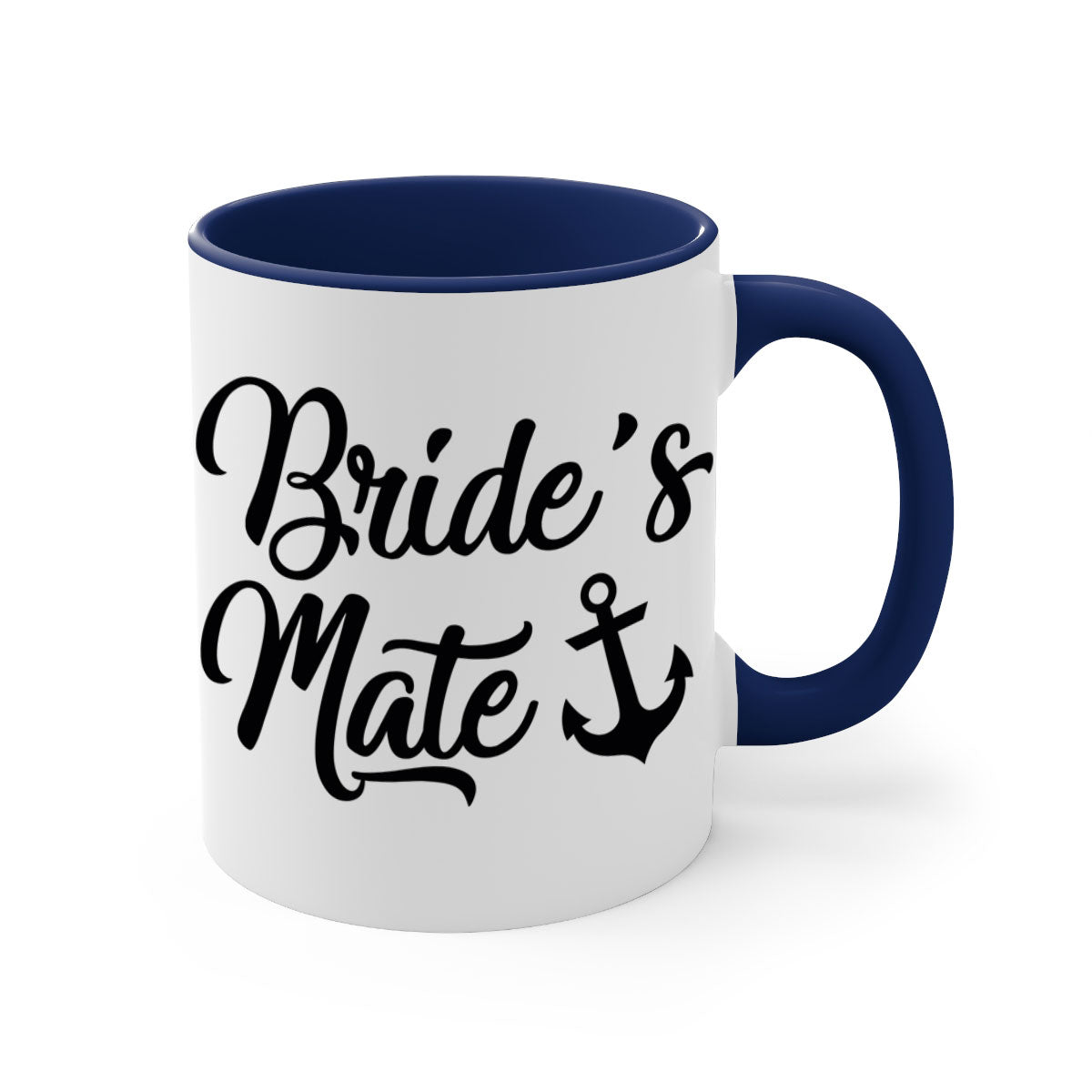 Bride Squad 1# Mug featuring a two-tone design with a colored handle and glossy finish, available in multiple colors.