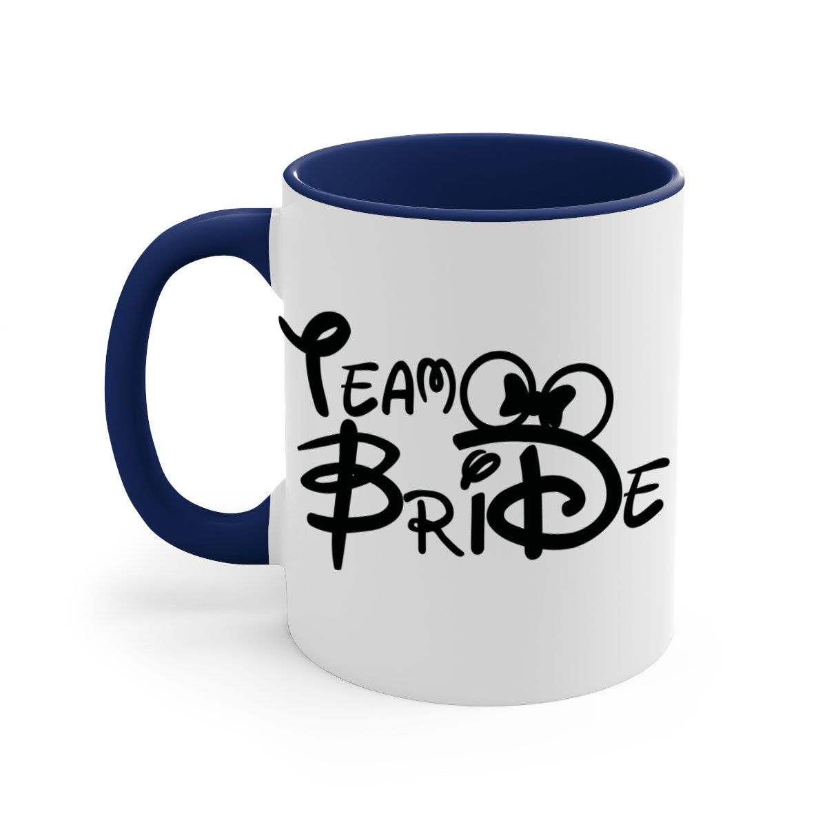 Bride Squad 10# Mug featuring a glossy finish, colored handle, and interior, available in five colors and two sizes.