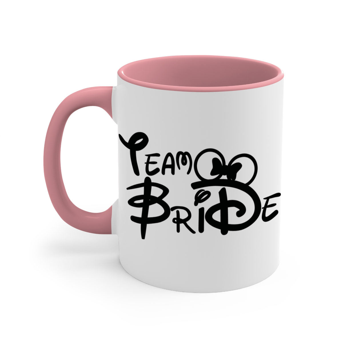 Bride Squad 10# Mug featuring a glossy finish, colored handle, and interior, available in five colors and two sizes.