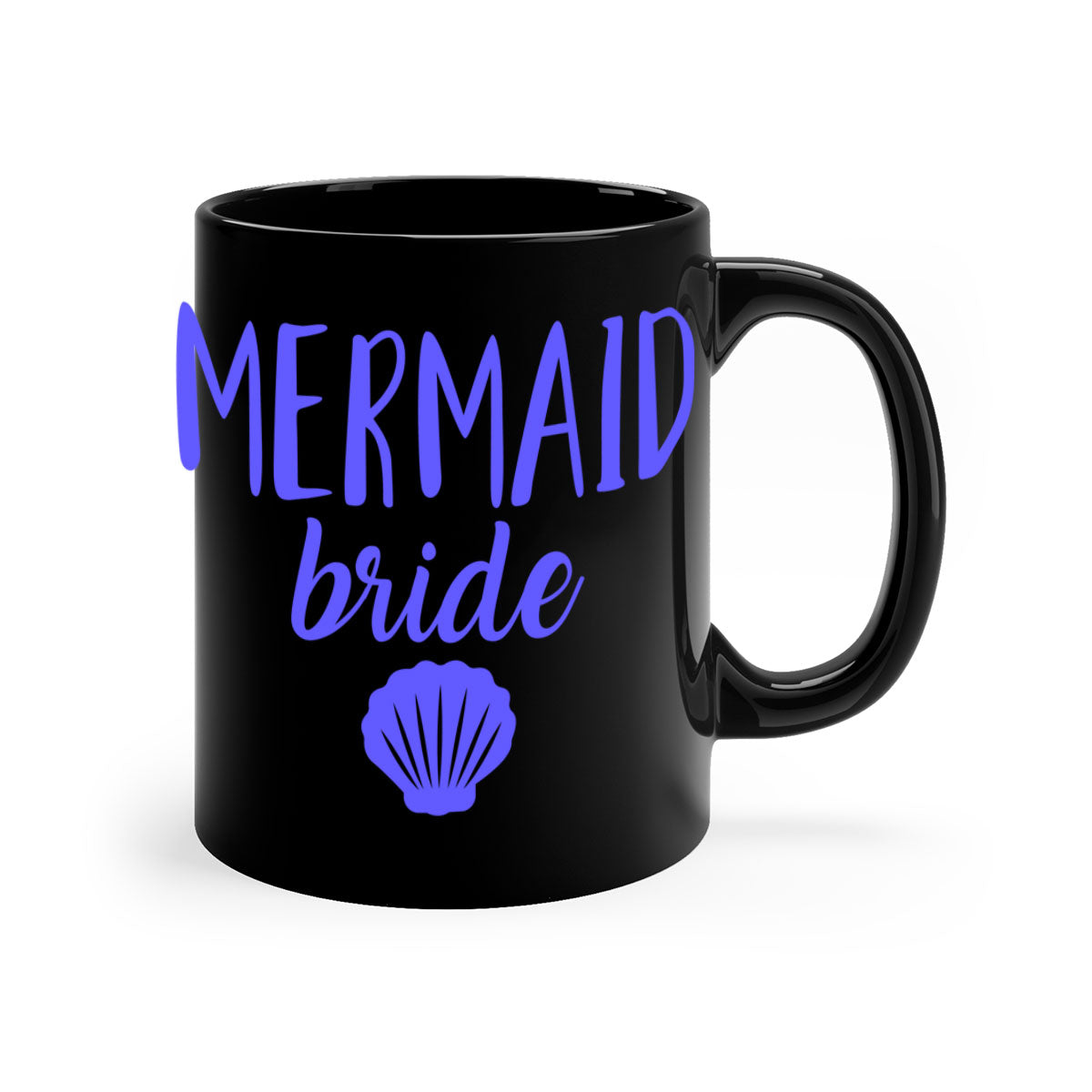 Bride Squad 120# Mug featuring a two-tone design with a colored handle and glossy finish, available in multiple colors.