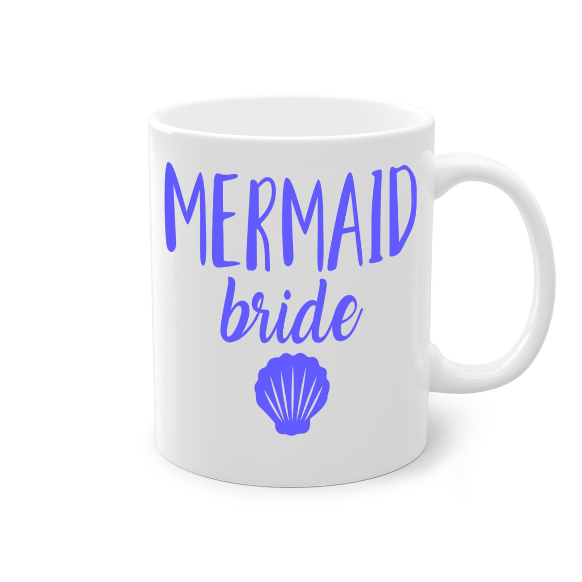 Bride Squad 120# Mug featuring a two-tone design with a colored handle and glossy finish, available in multiple colors.