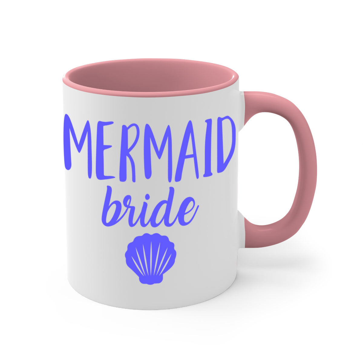 Bride Squad 120# Mug featuring a two-tone design with a colored handle and glossy finish, available in multiple colors.