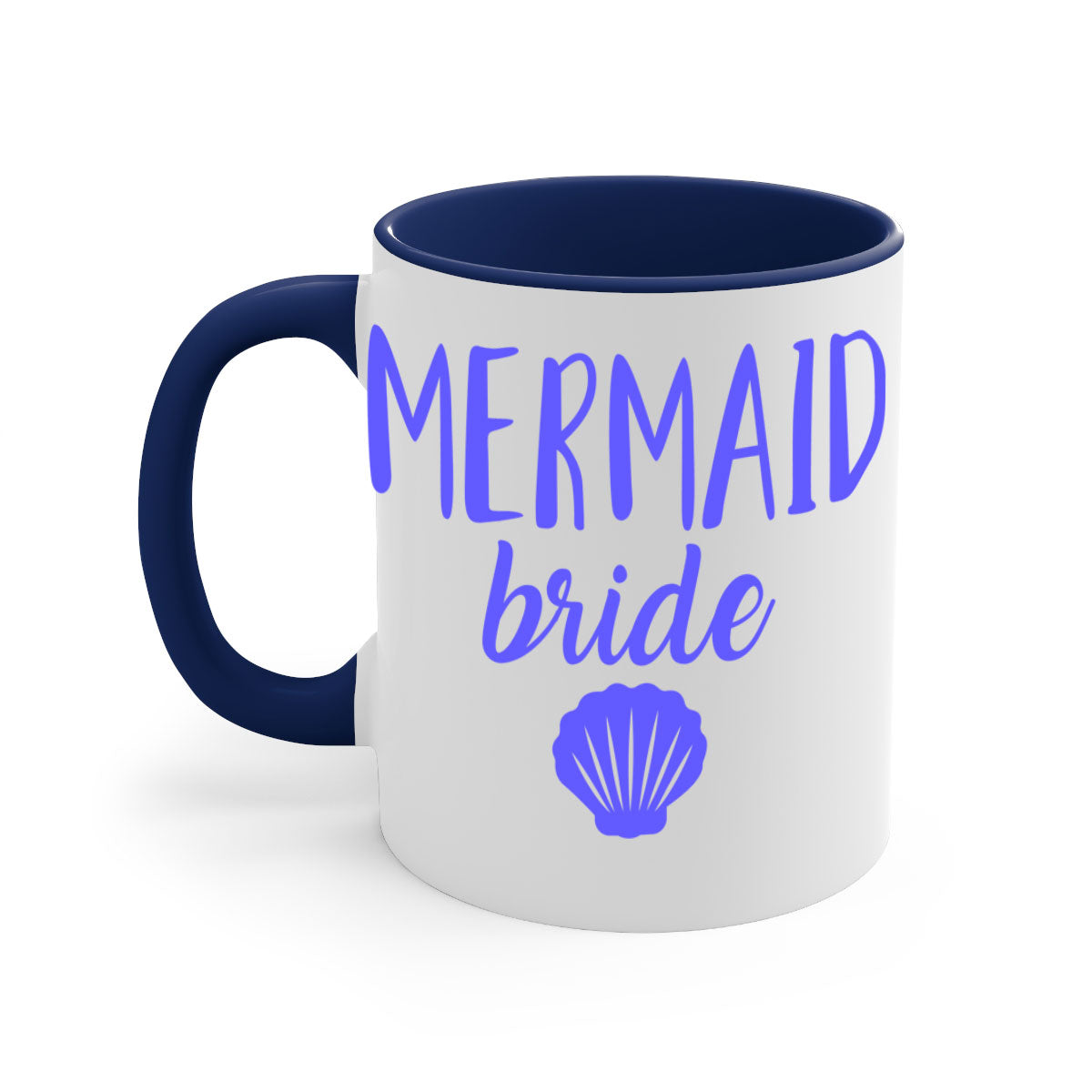 Bride Squad 120# Mug featuring a two-tone design with a colored handle and glossy finish, available in multiple colors.