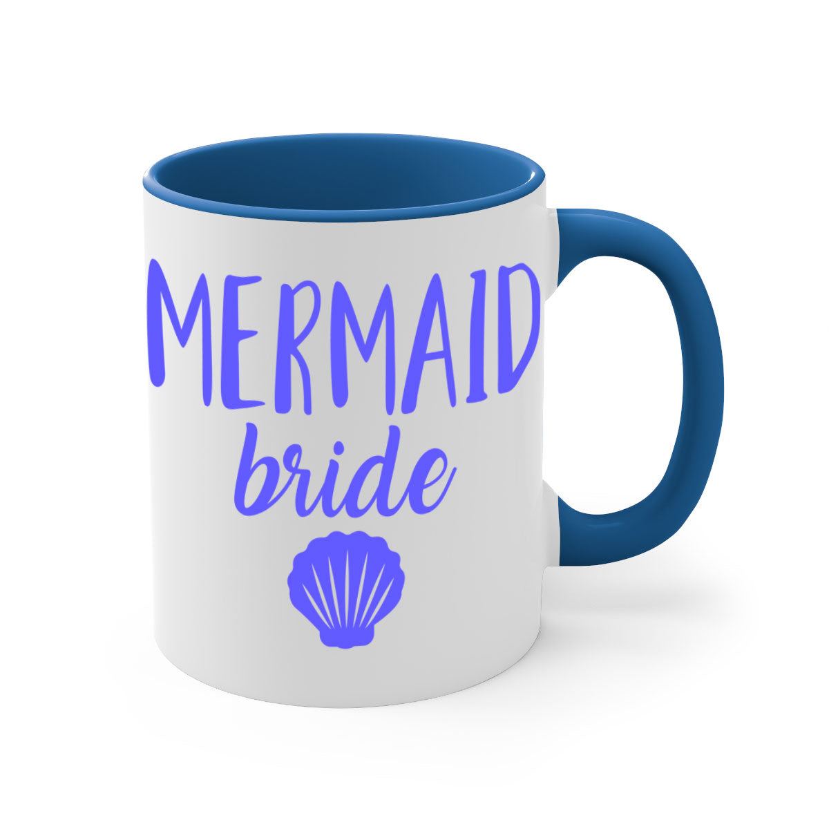 Bride Squad 120# Mug featuring a two-tone design with a colored handle and glossy finish, available in multiple colors.