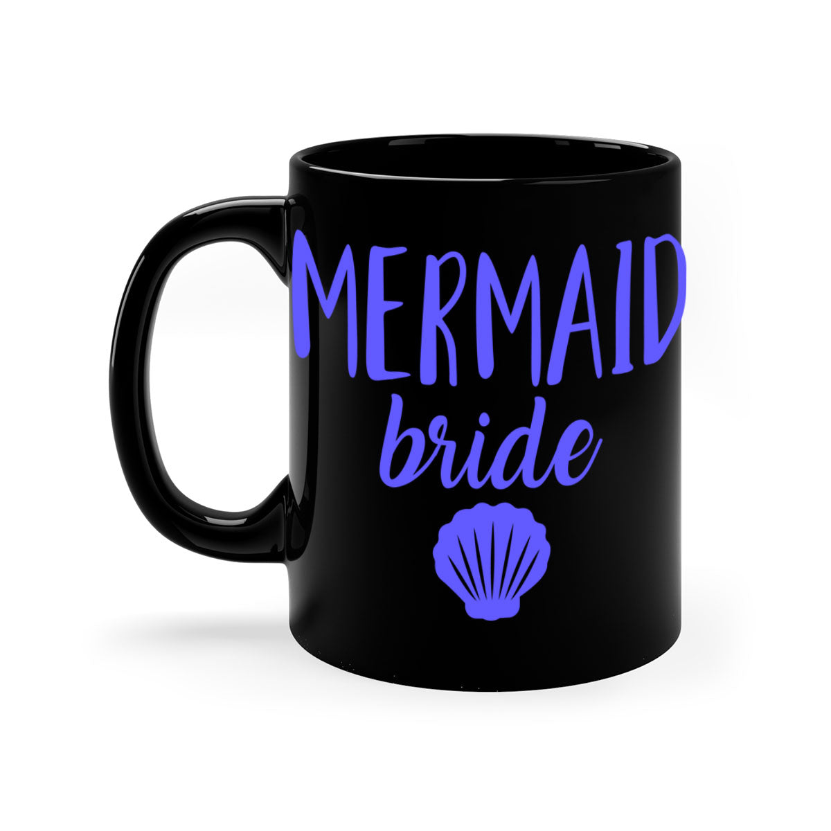 Bride Squad 120# Mug featuring a two-tone design with a colored handle and glossy finish, available in multiple colors.