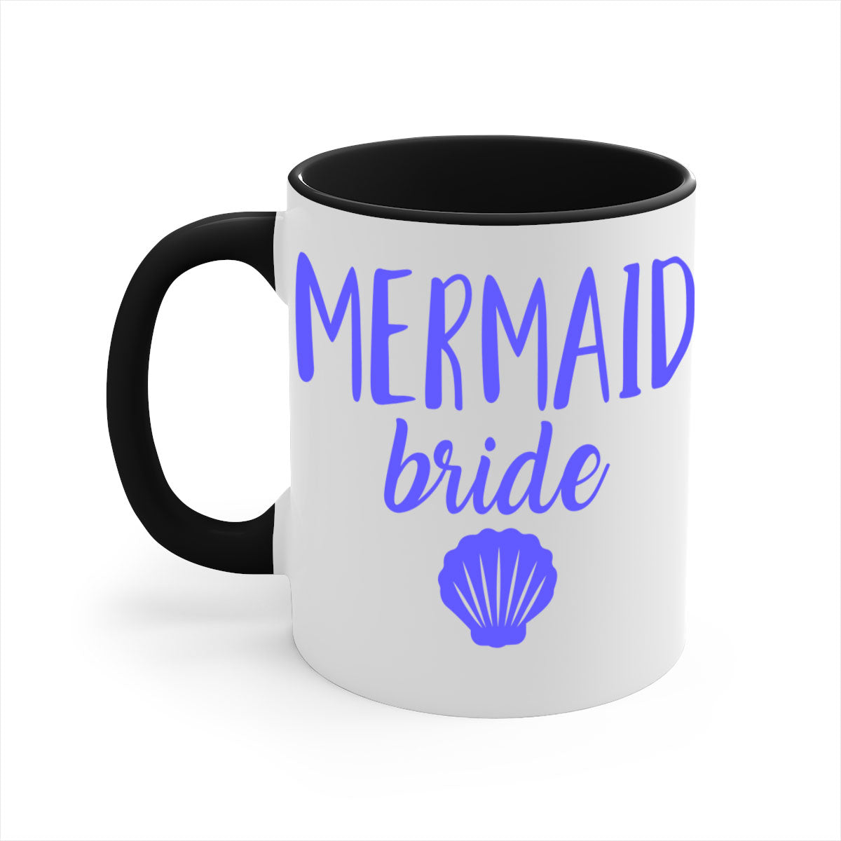 Bride Squad 120# Mug featuring a two-tone design with a colored handle and glossy finish, available in multiple colors.