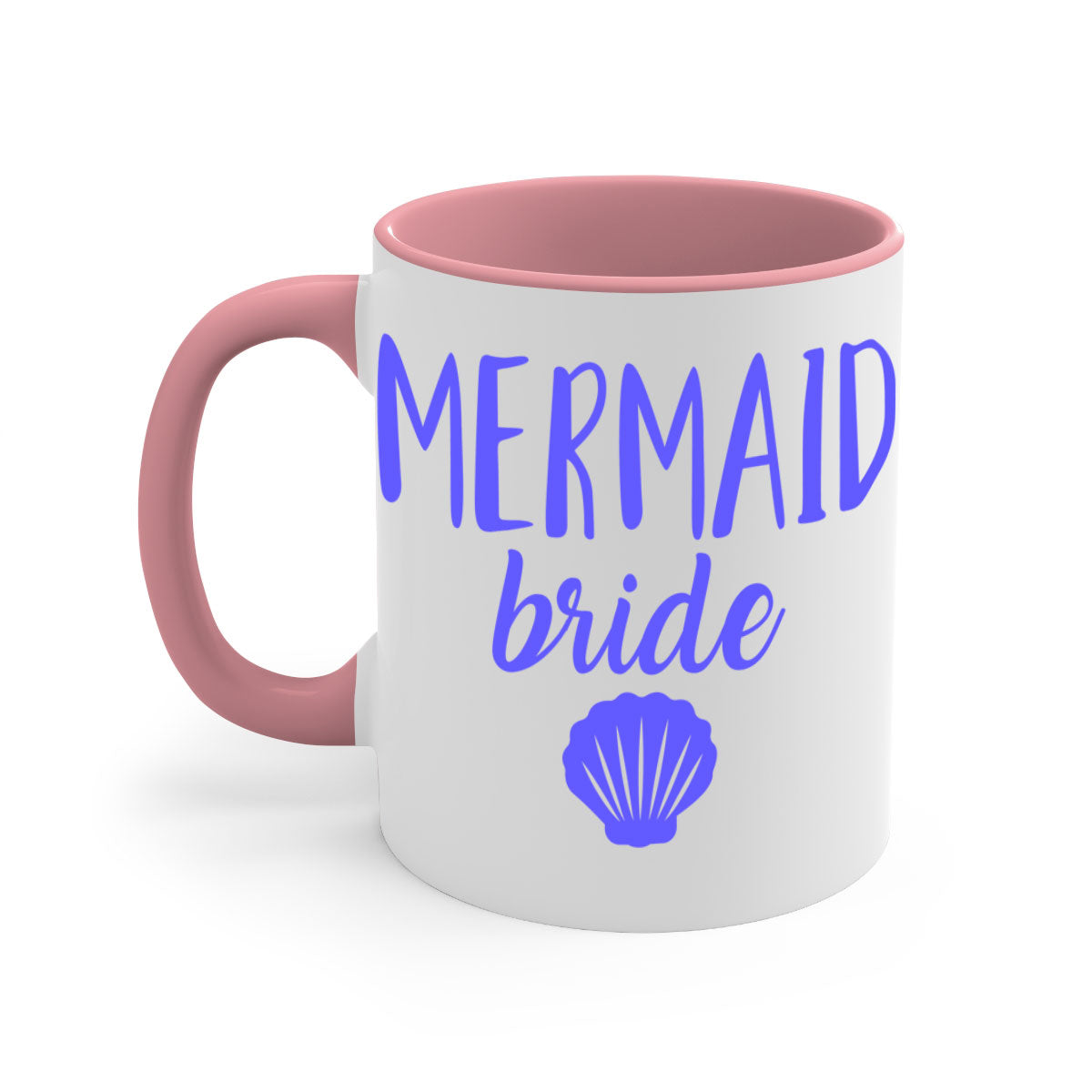 Bride Squad 120# Mug featuring a two-tone design with a colored handle and glossy finish, available in multiple colors.