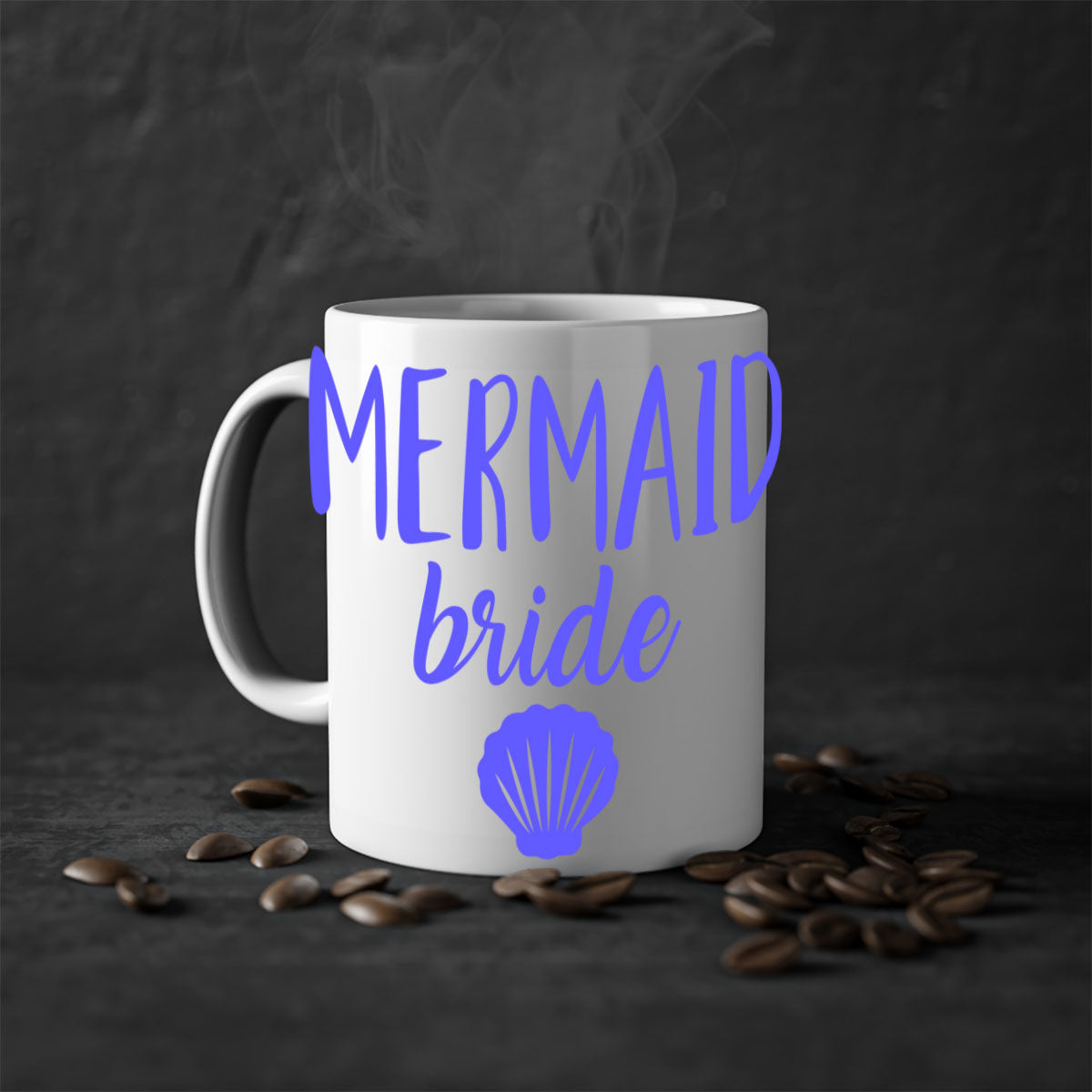 Bride Squad 120# Mug featuring a two-tone design with a colored handle and glossy finish, available in multiple colors.