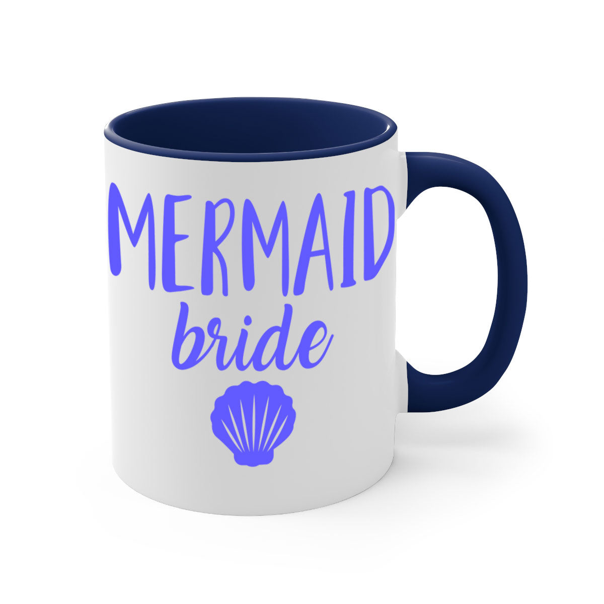 Bride Squad 120# Mug featuring a two-tone design with a colored handle and glossy finish, available in multiple colors.