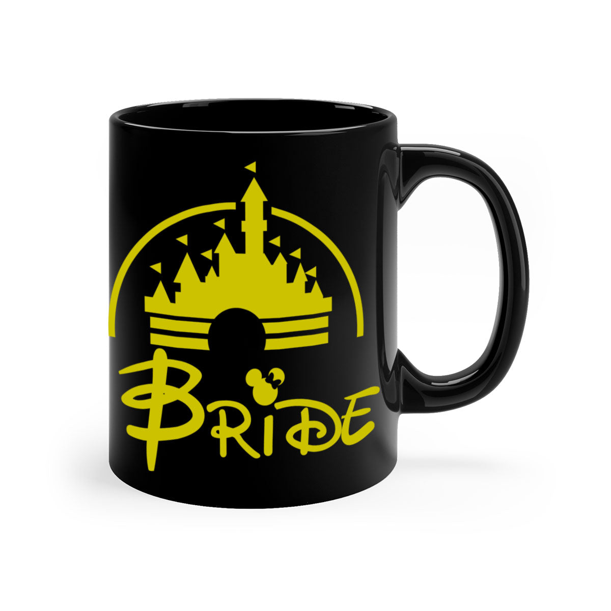 Bride Squad 128# Mug featuring a glossy finish, colorful handle, and interior, available in multiple colors and sizes.