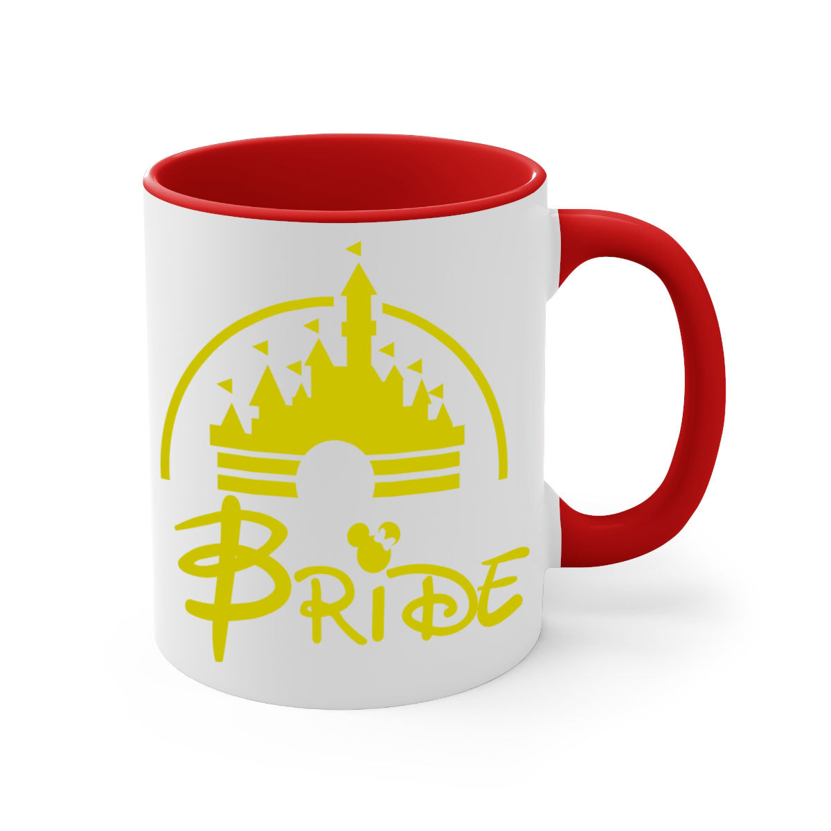 Bride Squad 128# Mug featuring a glossy finish, colorful handle, and interior, available in multiple colors and sizes.