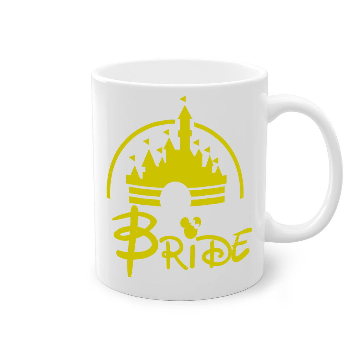 Bride Squad 128# Mug featuring a glossy finish, colorful handle, and interior, available in multiple colors and sizes.