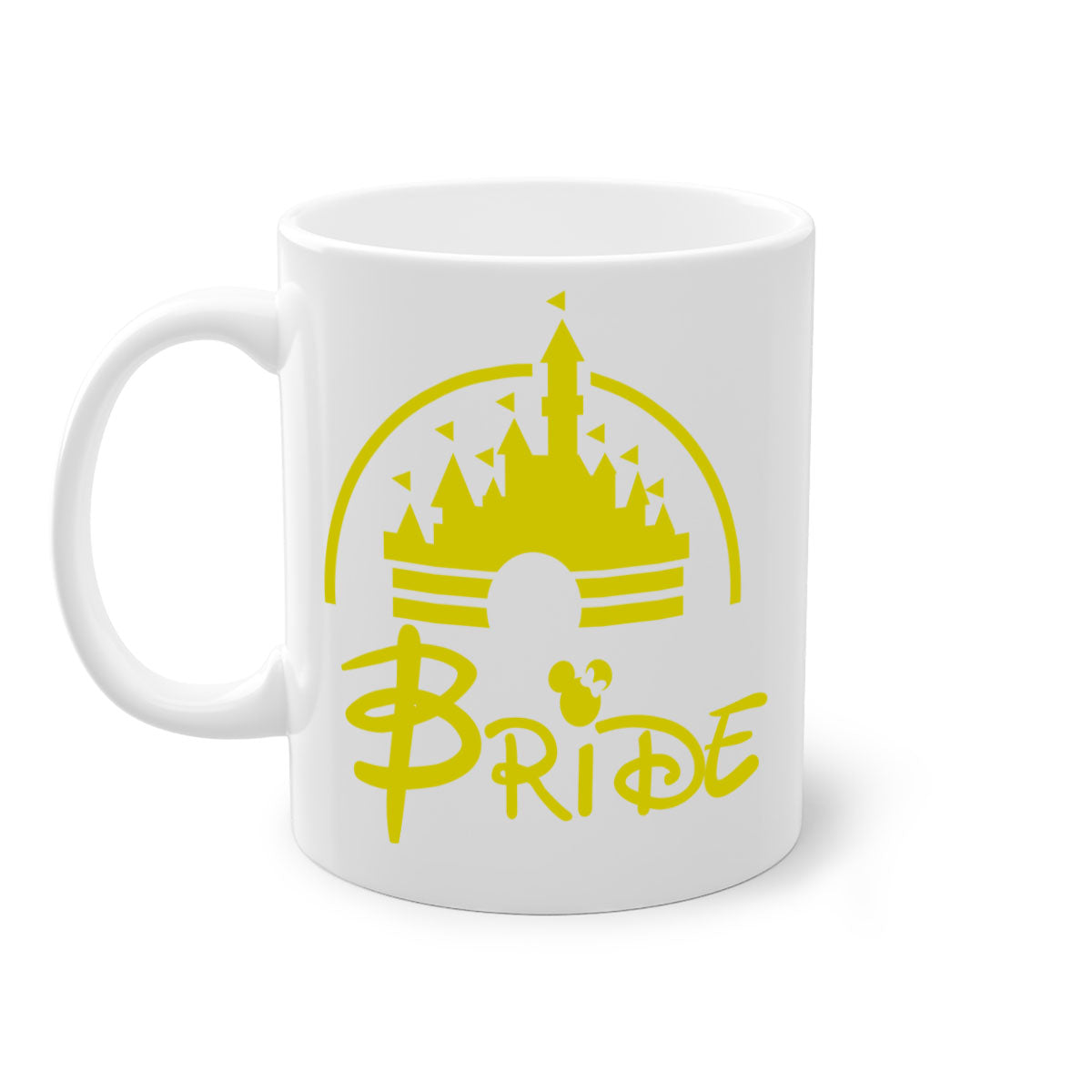 Bride Squad 128# Mug featuring a glossy finish, colorful handle, and interior, available in multiple colors and sizes.