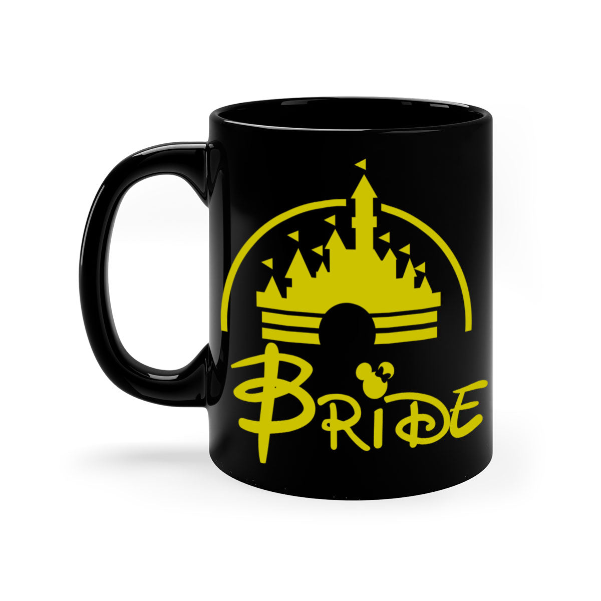 Bride Squad 128# Mug featuring a glossy finish, colorful handle, and interior, available in multiple colors and sizes.