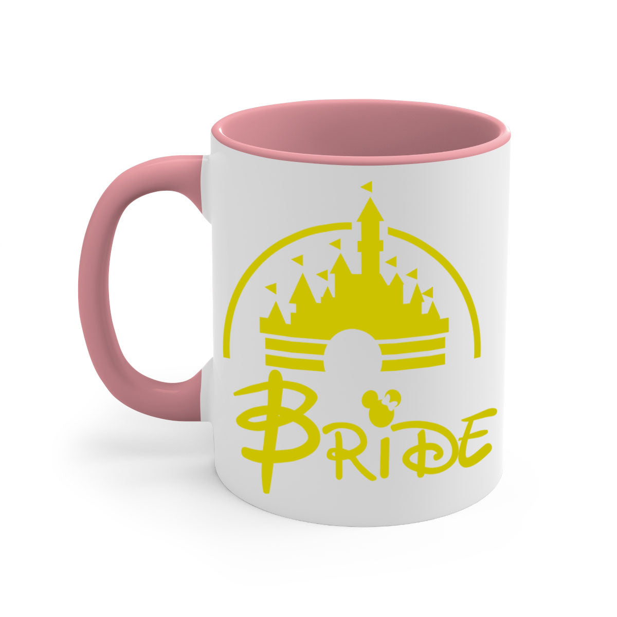 Bride Squad 128# Mug featuring a glossy finish, colorful handle, and interior, available in multiple colors and sizes.