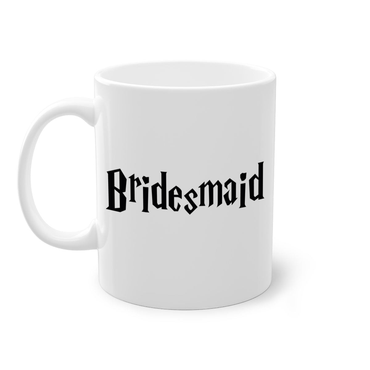 Bride Squad 13# Mug featuring a glossy finish, colored handle, and interior, available in multiple colors and sizes.